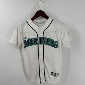 Seattle Mariners Mike Zunino #3 Majestic Boys White Youth Jersey Size M 10/12